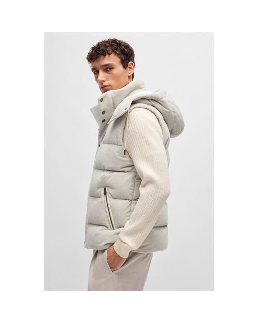 Boss Gray Padded Gilet for men