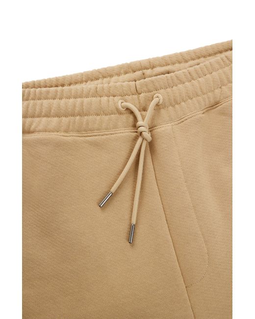 HUGO Natural Cotton-terry Shorts With New-season Logo Story for men