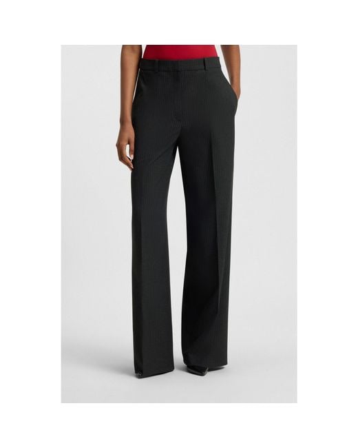 HUGO Black Regular-Fit Trousers