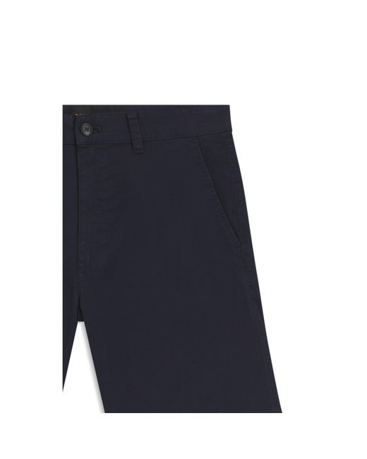 Boss Blue Slim-Fit Chino Shorts for men