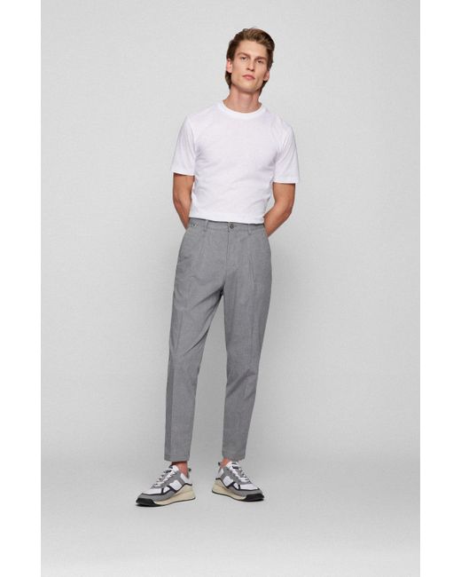BOSS by HUGO BOSS Cotton Silver Men's 