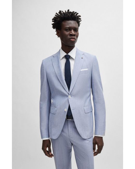 Boss Blue Slim-fit Jacket for men