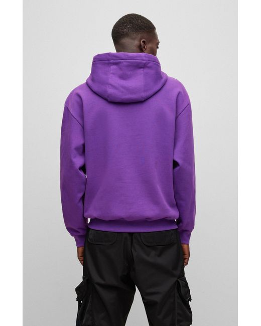 BOSS by HUGO BOSS X Khaby Relaxed-fit Cotton-blend Hoodie With Lenticular  Artwork in Blue for Men | Lyst Canada