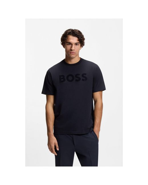 Boss Blue Relaxed-Fit T-Shirt for men