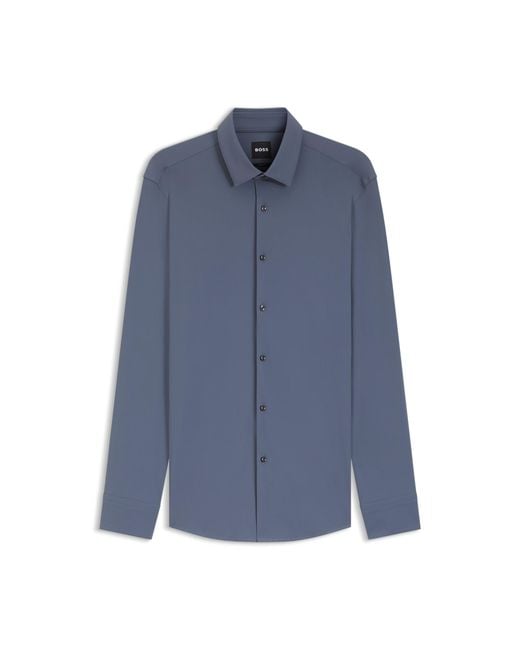 Boss Blue Slim-Fit Shirt for men