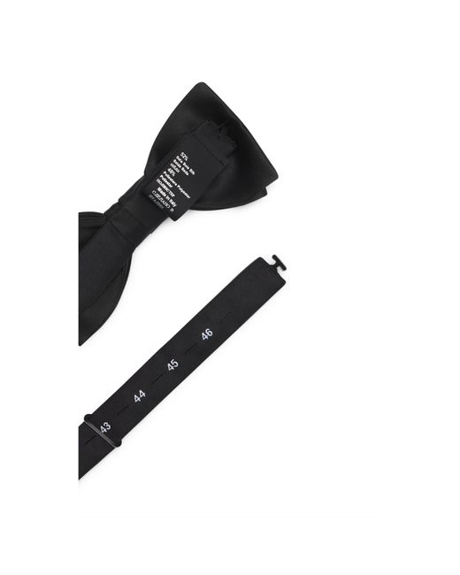 HUGO Black Pre-Tied Bow Tie for men