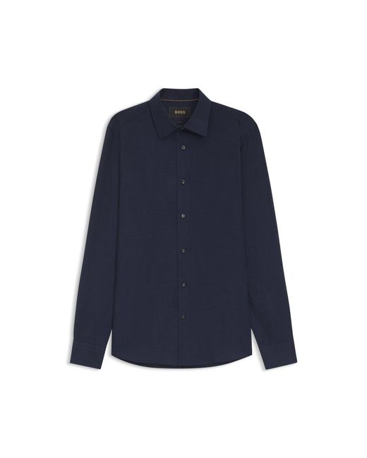 Boss Blue Slim-Fit Shirt for men