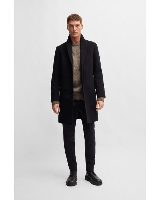 Boss Brown Selected By Beckham Sweater With Wool And Silk for men