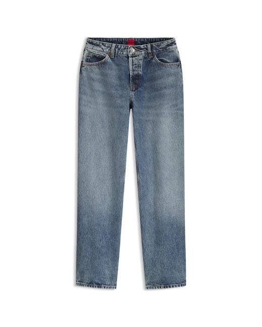 HUGO Blue Barrel-Fit Jeans