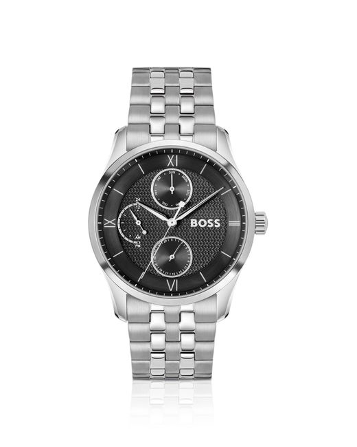 Boss Horloge Met Zwarte Wijzerplaat En Geschakelde Polsband in het Multicolor voor heren