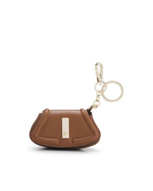 Boss Brown Ariell Key Ring With Nappa-Leather Charm
