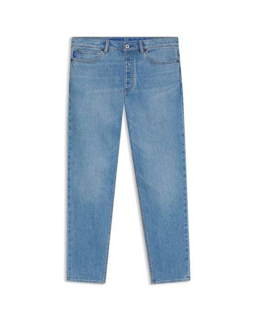 HUGO Blue Tapered-Fit Jeans for men
