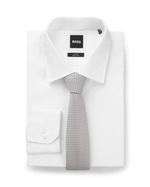 Cravatta di Boss in White da Uomo