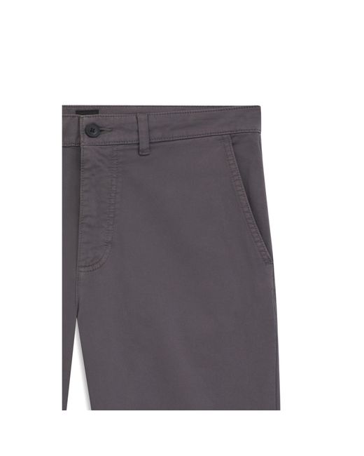 Boss Gray Regular-Fit Trousers for men