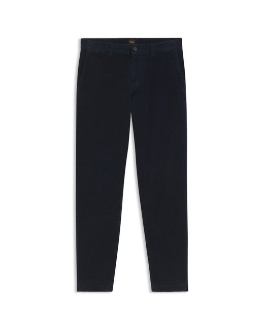Boss Black Tapered-Fit Trousers for men