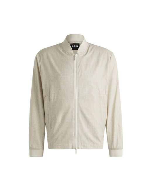 Boss Natural Water-Repellent Packable Jacket With Two-Way Zip for men