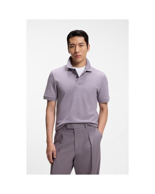 Boss Purple Pallas Polo Shirt for men