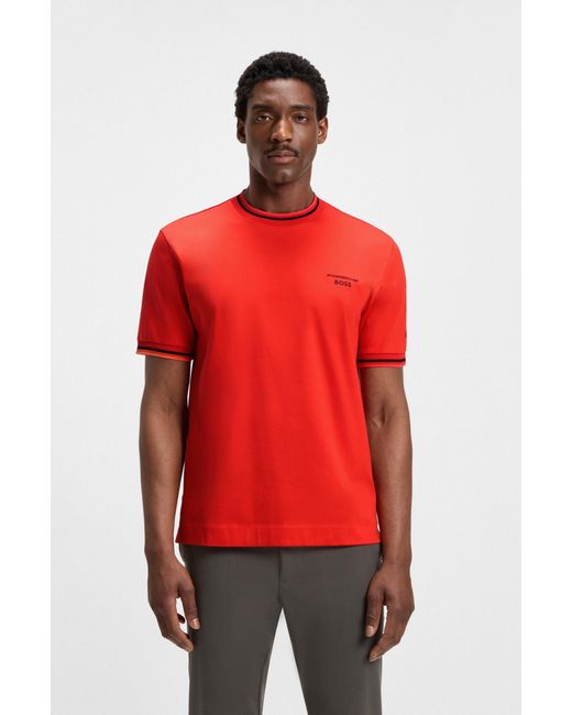 Boss Red Dark Orange Men's T-shirts Size M for men