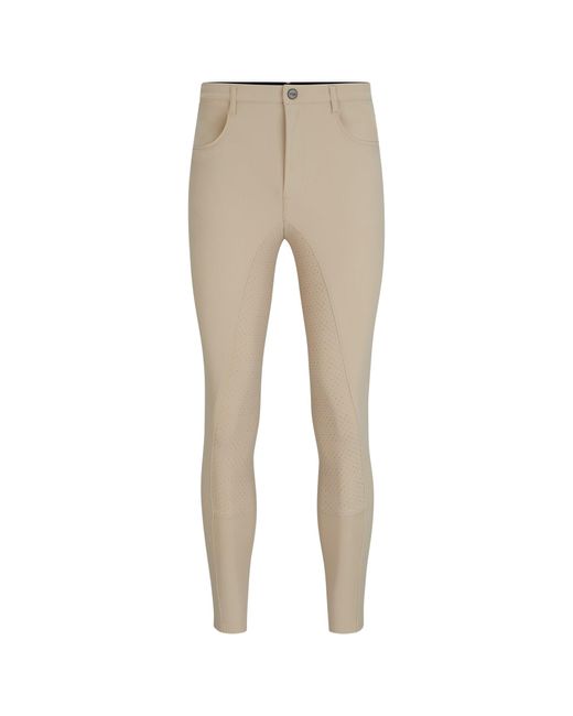 Boss Natural Equestrian Knee-Grip Breeches for men