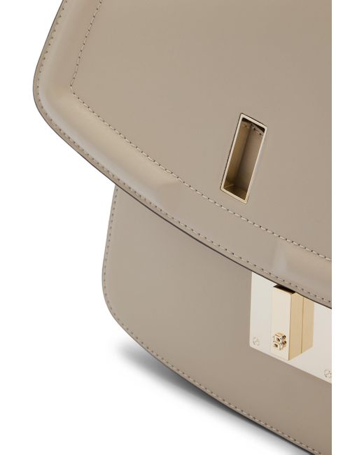 Boss Multicolor Leather Saddle Bag With Signature Hardware And Monogram