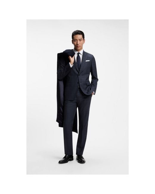 Boss Blue One Two-Piece Slim-Fit Suit for men