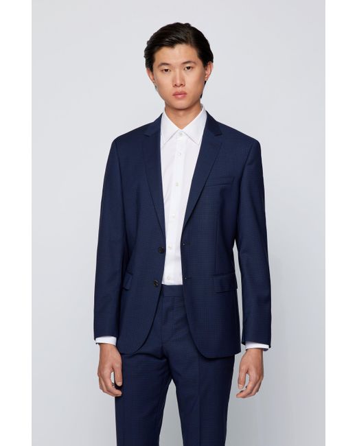 BOSS by HUGO BOSS Wool Dark Blue Men's Suit Separates Size 42l for Men |  Lyst