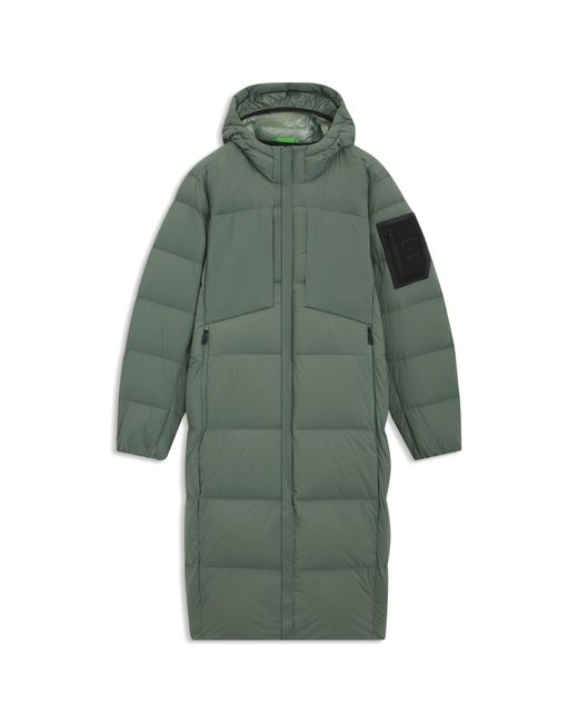 Boss Green Long-Length Down Jacket for men