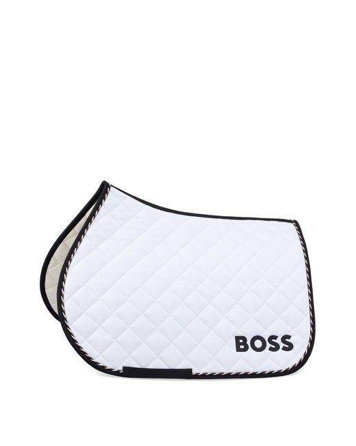 Boss White Equestrian Jumping Fast-drying Saddle Pad With Logo