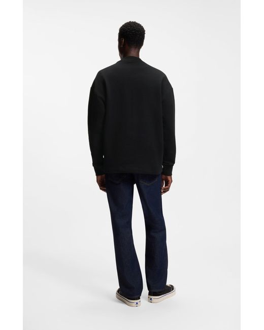 HUGO Sweatshirt Nedro mit Logo-Patch in Black für Herren
