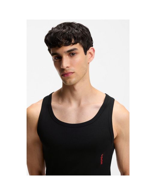 HUGO Black Tank Top Twin Pack for men