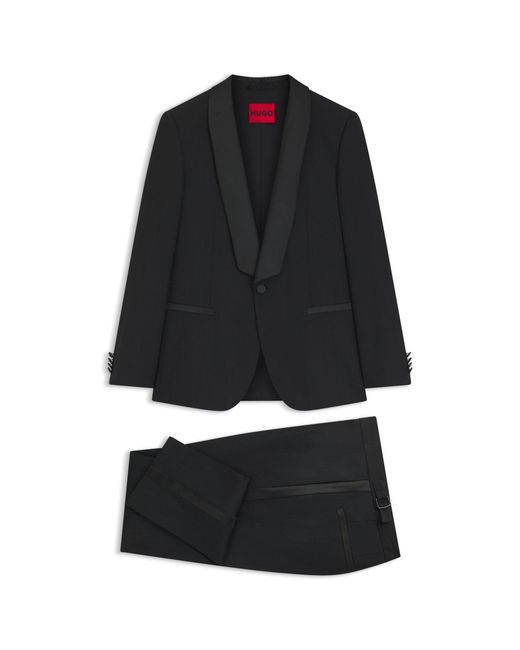 HUGO Blue Slim-Fit Evening Suit for men