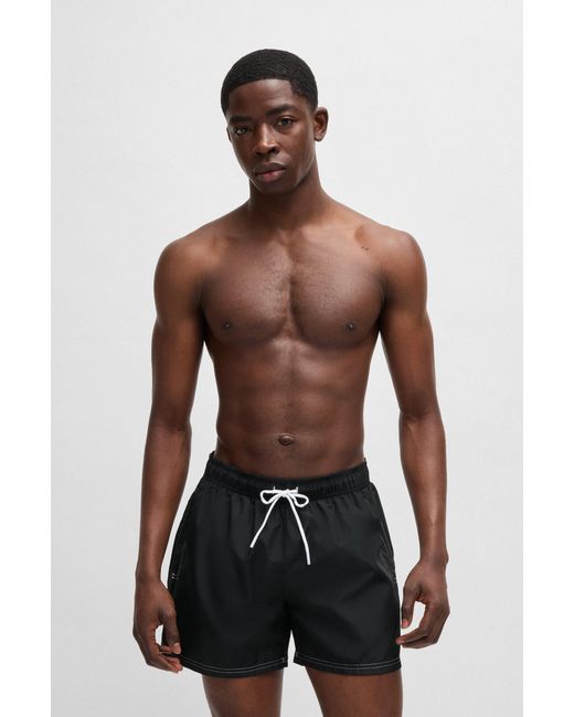 HUGO Black Men's Swim Shorts Size L for men