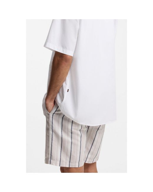 Boss White Regular-Fit Shirt for men
