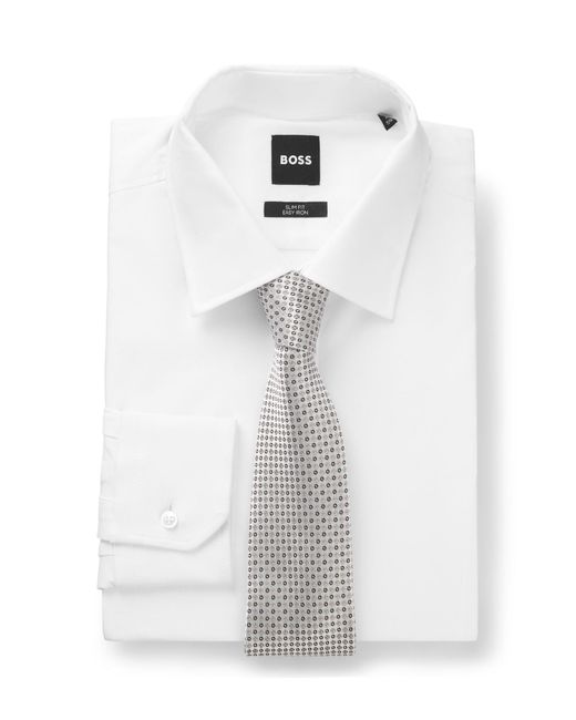 Cravatta di Boss in White da Uomo