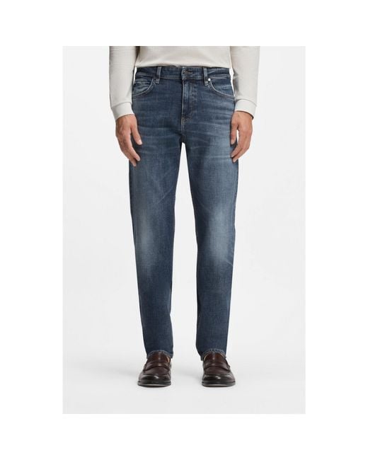 Boss Blue Maine Regular-Fit Jeans for men