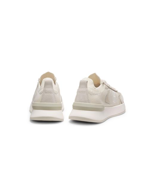 Boss White Sock Trainers With Double B Monogram