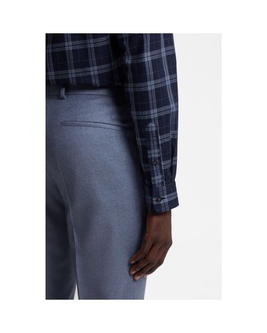 Boss Blue Regular-Fit Casual Shirt for men
