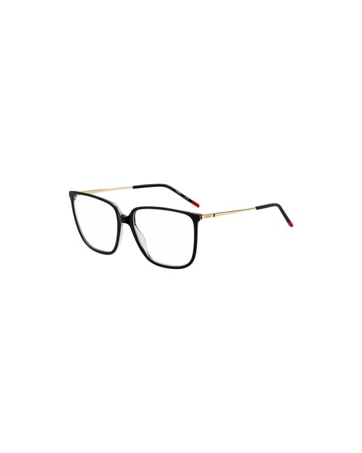 HUGO Metallic Acetate Optical Frames With-Tone Temples