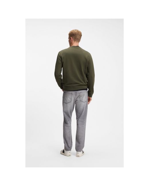 Boss Green Cotton-Terry Sweatshirt With Logo Patch for men