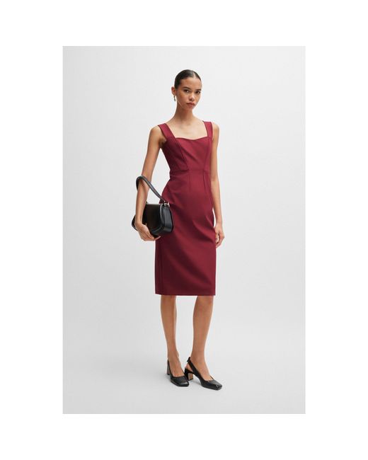 Boss Red Extra-Slim-Fit Dress