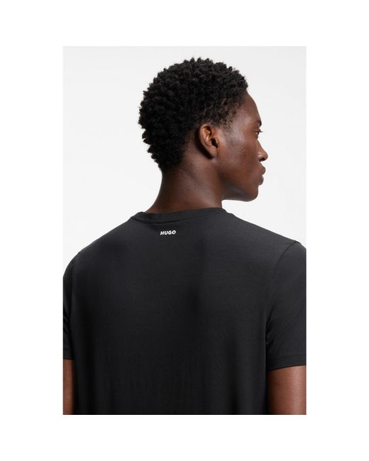HUGO Black Two-Pack Of Slim-Fit T-Shirts for men