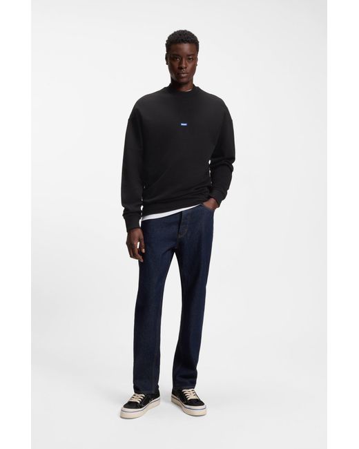 HUGO Sweatshirt Nedro mit Logo-Patch in Black für Herren