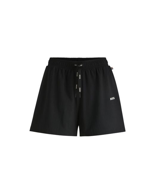 Boss Black Drawstring Pyjama Shorts