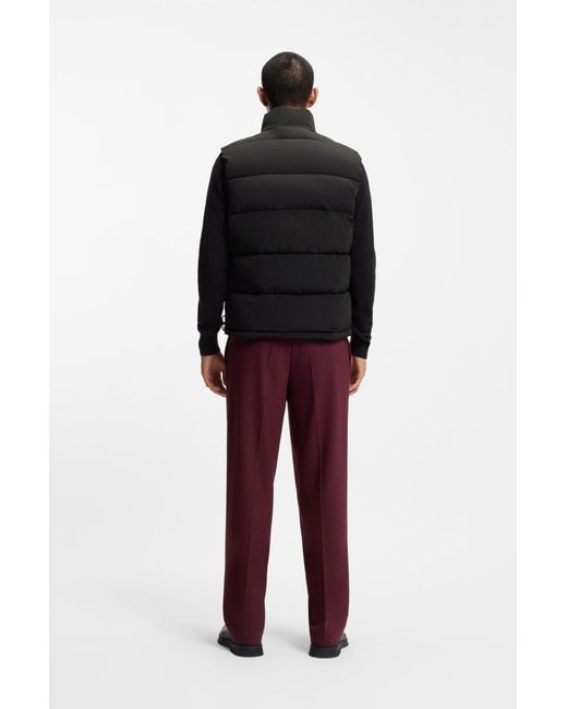 HUGO Waterafstotende Bodywarmer Met Logopatch in het Black voor heren