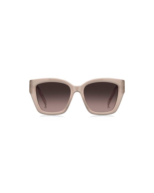 Boss White Nude-Acetate Sunglasses With Double B Monogram