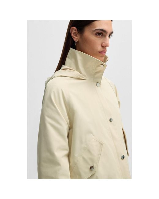 Boss Natural Hooded Parka Jacket