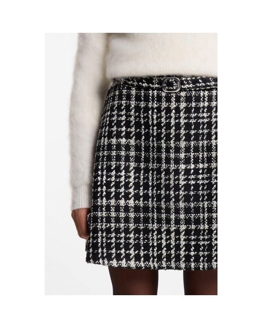 HUGO Black A-Line Mini Skirt