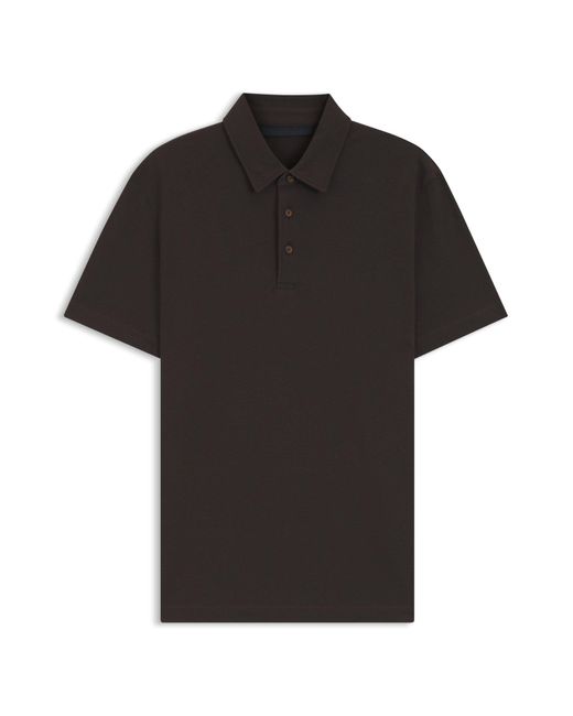 Boss Beckham X Poloshirt Aus Baumwoll-Mix Mit Seide in Black für Herren
