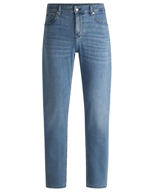 Jean Regular Maine en denim bleu très doux Boss pour homme en coloris Blue