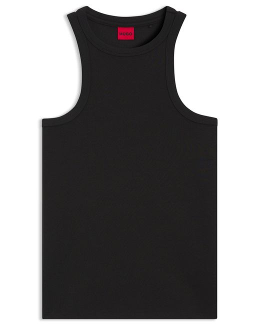 HUGO Black Blusentop Top The Plain Tank